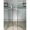 TAVOLO PRANZO ROTONDO VETRO anni 70 DESIGN ATTR. Gallotti & Radice TABLE GLASS