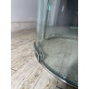 TAVOLO PRANZO ROTONDO VETRO anni 70 DESIGN ATTR. Gallotti & Radice TABLE GLASS