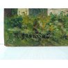 QUADRO GRESSONEY CHAMPSIL BAITA MONTAGNA FIRMATO BRONZINO DIPINTO OLIO TAVOLA