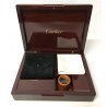CARTIER KIT GIOIELLIERE OROLOGIAIO LEGNO MOGANO LACCATO LENTE MONOCOLO VINTAGE