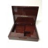 CARTIER KIT GIOIELLIERE OROLOGIAIO LEGNO MOGANO LACCATO LENTE MONOCOLO VINTAGE