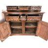 ANTICA PIATTAIA CREDENZA SETTECENTO BAROCCO PIEMONTESE PATINA ORIGINALE 700 NOCE