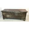 ANTICA CASSAPANCA 1700 LEGNO PLANCE NOCE MASSELLO SCOLPITA EPOCA PANCA BAULE