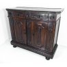 ANTICA CREDENZA VALDOSTANA LEGNO NOCE PATINA ORIGINALE SETTECENTO EPOCA 1700