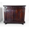 ANTICA CREDENZA VALDOSTANA LEGNO NOCE PATINA ORIGINALE SETTECENTO EPOCA 1700