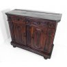 ANTICA CREDENZA VALDOSTANA LEGNO NOCE PATINA ORIGINALE SETTECENTO EPOCA 1700