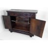 ANTICA CREDENZA VALDOSTANA LEGNO NOCE PATINA ORIGINALE SETTECENTO EPOCA 1700