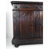 ANTICA CREDENZA VALDOSTANA LEGNO NOCE PATINA ORIGINALE SETTECENTO EPOCA 1700