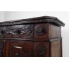 ANTICA CREDENZA VALDOSTANA LEGNO NOCE PATINA ORIGINALE SETTECENTO EPOCA 1700