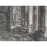 ANTICA STAMPA PIRANESI G. BATTISTA ROMA EPOCA ACQUAFORTE TEMPIO SIBILLA 1800 OLD