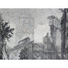 ANTICA STAMPA PIRANESI G. BATTISTA ROMA EPOCA ACQUAFORTE TEMPIO SIBILLA 1800 OLD