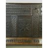 ANTICA CASSAPANCA 1800 INTAGLIATA ELISABETTIANA INGLESE LEGNO ROVERE PANCA BAULE