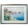 ANTICO QUADRO GIAN PIERO CASTELLI CAPRI 1925 DIPINTO OLIO TAVOLA EPOCA SORRENTO