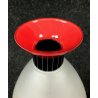 VASO VETRO DESIGN ARTE ITALIA STILE SOTTSASS LAVORATO A MANO HANDMADE VINTAGE