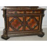 ANTICO COMO INTARSIATO MORESCO MADREPERLA CASSETTIERA 1800 CREDENZA SPECCHIERA