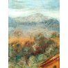 QUADRO SILVANO CASELLI FIRMATO PAESAGGIO CASA CAMPAGNA DIPINTO OLIO EPOCA ITALIA