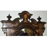 ANTICO COMO INTARSIATO MORESCO MADREPERLA CASSETTIERA 1800 CREDENZA SPECCHIERA