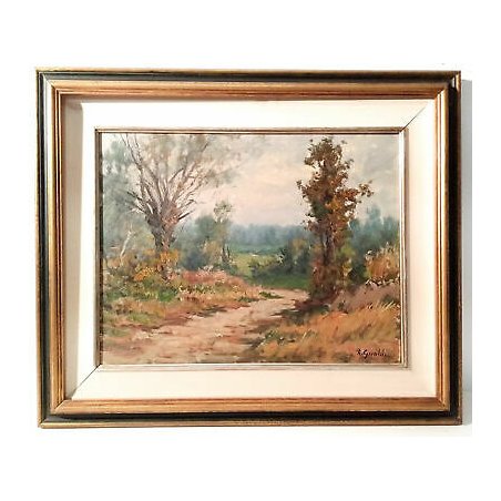 QUADRO ARTINO GIROLDI PARUZZARO BOSCO CAMPAGNA INVORIO LAGO MAGGIORE DIPINTO 70