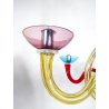 LAMPADARIO ARTEMIDE PANTALICA ORNI HALLOWEEN VETRO SOFFIATO COLORATO SOSPENSIONE