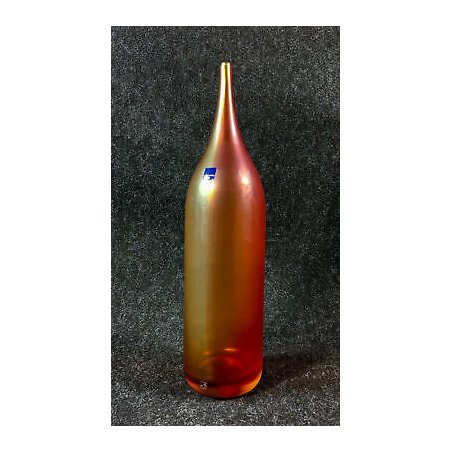 BOTTIGLIA LEONARDO DESIGN VETRO SOFFIATO VINTAGE ARTIGIANALE HANDMADE EPOCA 1960