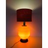 ANTICA LAMPADA TAVOLO DESIGN STILNOVO ARANCIONE 2 LIVELLI MADE ITALY EPOCA 1970