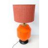 ANTICA LAMPADA TAVOLO DESIGN STILNOVO ARANCIONE 2 LIVELLI MADE ITALY EPOCA 1970