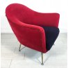 POLTRONA DESIGN ANNI 60 VIOLA FUCSIA VINTAGE ARMCHAIR FAUTEUIL MODERNARIATO OLD