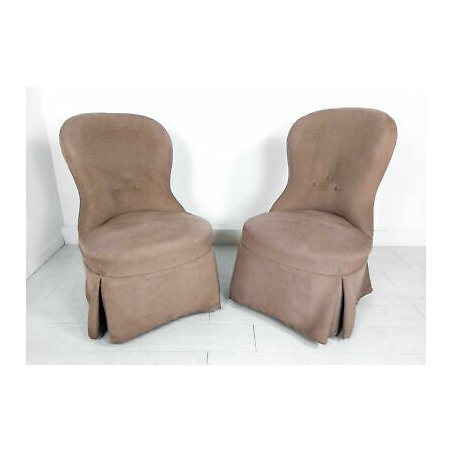 ANTICA COPPIA POLTRONA BERGERE SALOTTO VINTAGE SALA CAMERA SEDIA  ARMCHAIR EPOCA