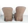 ANTICA COPPIA POLTRONA BERGERE SALOTTO VINTAGE SALA CAMERA SEDIA  ARMCHAIR EPOCA