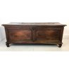 ANTICA CASSAPANCA 1700 LEGNO PLANCE NOCE MASSELLO SCOLPITA EPOCA PANCA BAULE