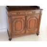 ANTICA CREDENZA LUIGI FILIPPO 1800 MADIA BUFFET CUCINA VETRINA LIBRERIA NOCE OLD