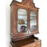 ANTICA CREDENZA LUIGI FILIPPO 1800 MADIA BUFFET CUCINA VETRINA LIBRERIA NOCE OLD