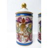 Coppia vaso, barattolo SEVRES, porcellana dipinta