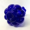 GRANDE VASO VETRO SOFFIATO BLU MURANO DESIGN PORTAFIORI FIORE ITALIAN GLASS ART