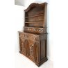 ANTICA PIATTAIA CREDENZA SETTECENTO BAROCCO PIEMONTESE PATINA ORIGINALE 700 NOCE
