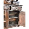 ANTICA PIATTAIA CREDENZA SETTECENTO BAROCCO PIEMONTESE PATINA ORIGINALE 700 NOCE