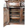 ANTICA PIATTAIA CREDENZA SETTECENTO BAROCCO PIEMONTESE PATINA ORIGINALE 700 NOCE