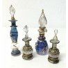 SET 4 FIALA PORTAPROFUMO VETRO SOFFIATO MURANO BOCCETTA GLASS ART DESIGN PERFUME