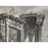 ANTICA STAMPA PIRANESI G. BATTISTA ROMA EPOCA ACQUAFORTE TEMPIO SIBILLA 1800 OLD