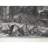 ANTICA STAMPA PIRANESI G. BATTISTA ROMA EPOCA ACQUAFORTE TEMPIO SIBILLA 1800 OLD