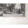 ANTICA STAMPA PIRANESI G. BATTISTA ROMA EPOCA ACQUAFORTE TEMPIO SIBILLA 1800 OLD