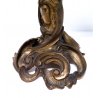 Coppia di candelabri in ottone, stile barocco rococò