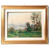 QUADRO ARTINO GIROLDI BARQUEDO BOSCO CAMPAGNA INVORIO LAGO MAGGIORE DIPINTO 59