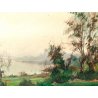 QUADRO ARTINO GIROLDI BARQUEDO BOSCO CAMPAGNA INVORIO LAGO MAGGIORE DIPINTO 59