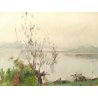 QUADRO ARTINO GIROLDI BARQUEDO BOSCO CAMPAGNA INVORIO LAGO MAGGIORE DIPINTO 59