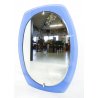 SPECCHIERA DESIGN VECA VETRO CRISTALLO BLU SPECCHIO FIRMATO MADE IN ITALY 1960