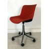 SEDIA TECNO DESIGN OSVALDO BORSANI MODUS GIREVOLE UFFICIO VINTAGE ROSSA  CHAIR