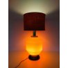 ANTICA LAMPADA TAVOLO DESIGN STILNOVO ARANCIONE 2 LIVELLI MADE ITALY EPOCA 1970