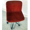 SEDIA TECNO DESIGN OSVALDO BORSANI MODUS GIREVOLE UFFICIO VINTAGE ROSSA  CHAIR