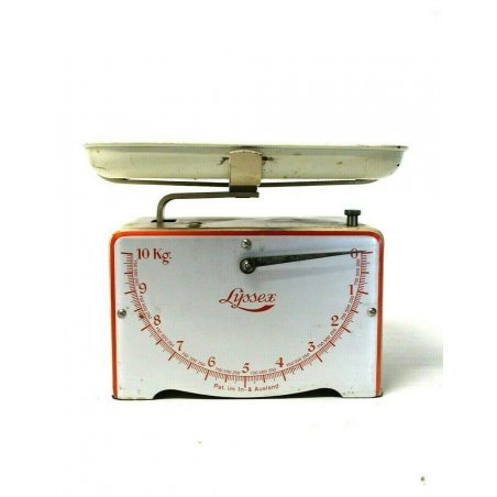BILANCIA SCALE Lissex SVIZZERA PORTATA 10kg SWISS ANNI '50 VINTAGE FUNZIONANTE